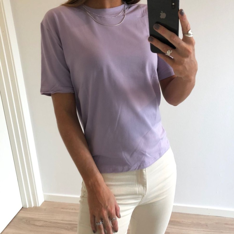 Overdele pitaya | Merle Tee - Light Purple Pastel Lilla